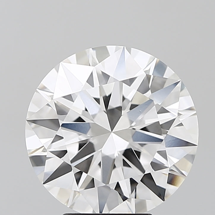 4.07 Carat Round Lab Diamond with  Cut Diamond in 14KT  view 1
