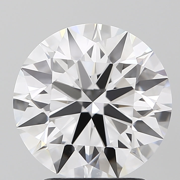 2.36 Carat Round Lab Diamond with  Cut Diamond in 14KT  view 1
