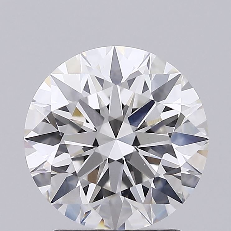 2.21 Carat Round Lab Diamond with  Cut Diamond in 14KT  view 1
