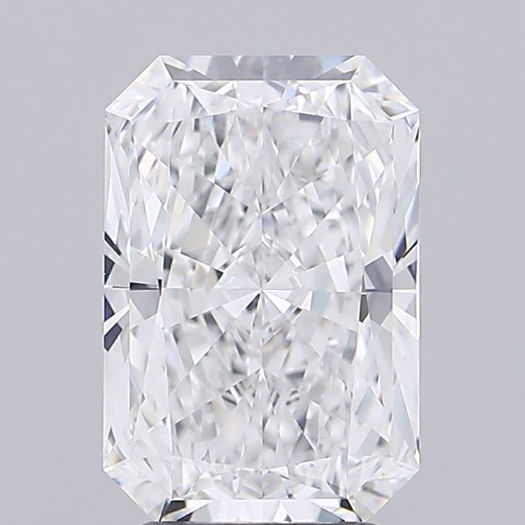 2.99 Carat Radiant Lab Diamond with  Cut Diamond in 14KT  view 1
