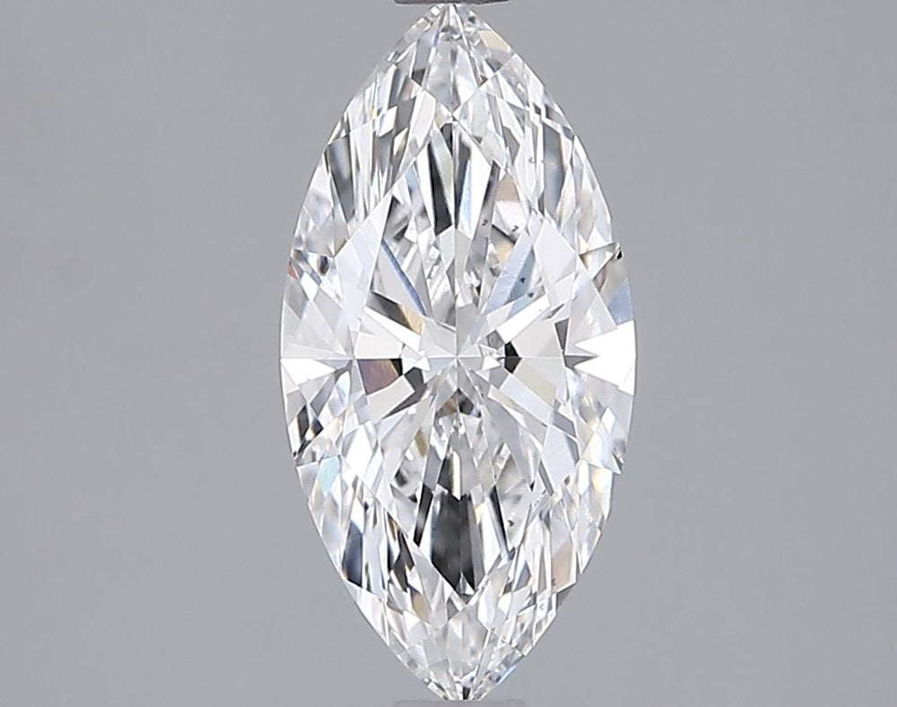 1.55 Carat Marquise Lab Diamond with  Cut Diamond in 14KT  view 1
