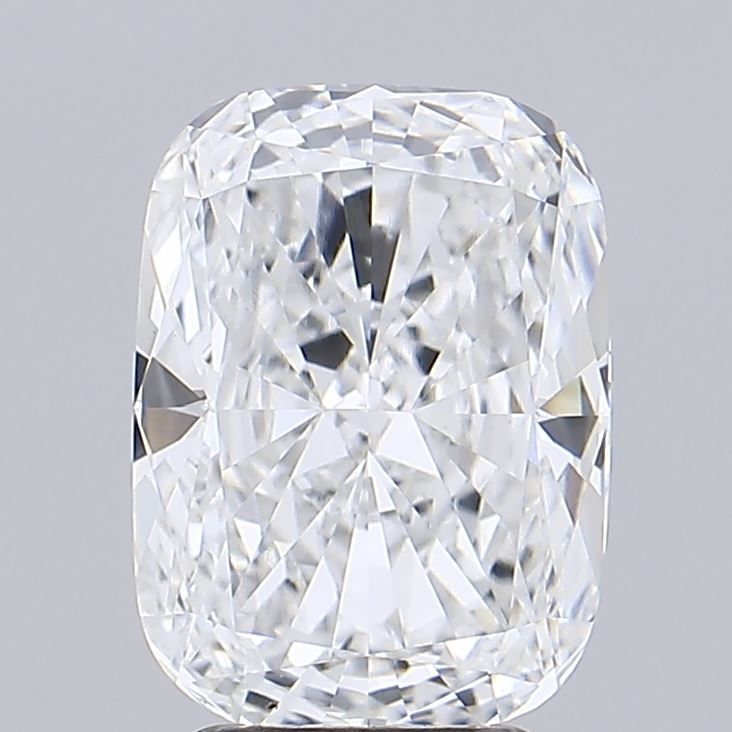 3.37 Carat Cushion Lab Diamond with  Cut Diamond in 14KT  view 1
