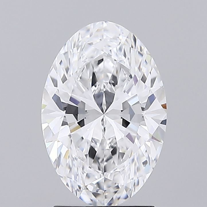 2.3 Carat Oval Lab Diamond with  Cut Diamond in 14KT  view 1
