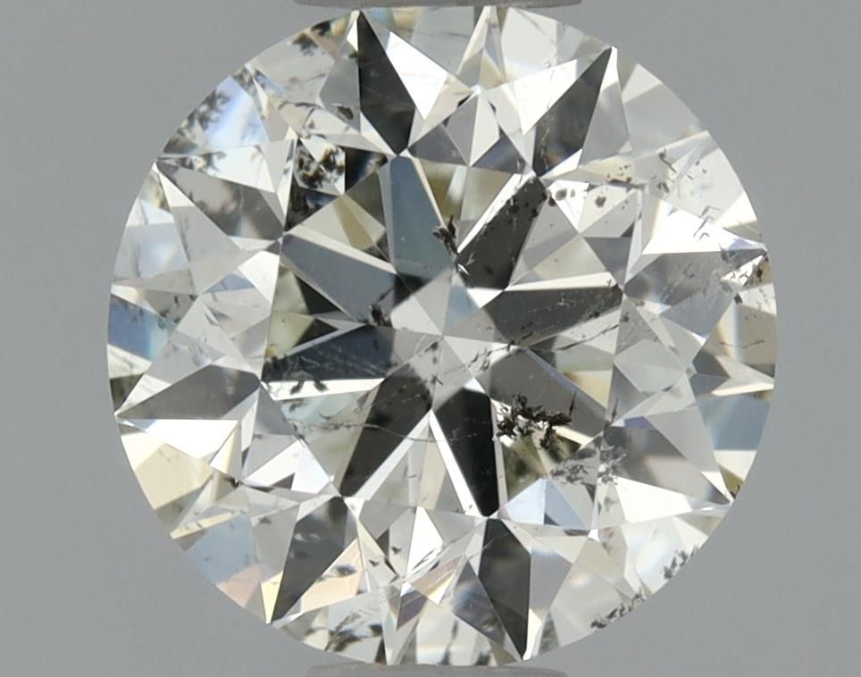 1.06 Carat Round Natural Diamond with  Cut Diamond in 14KT  view 1
