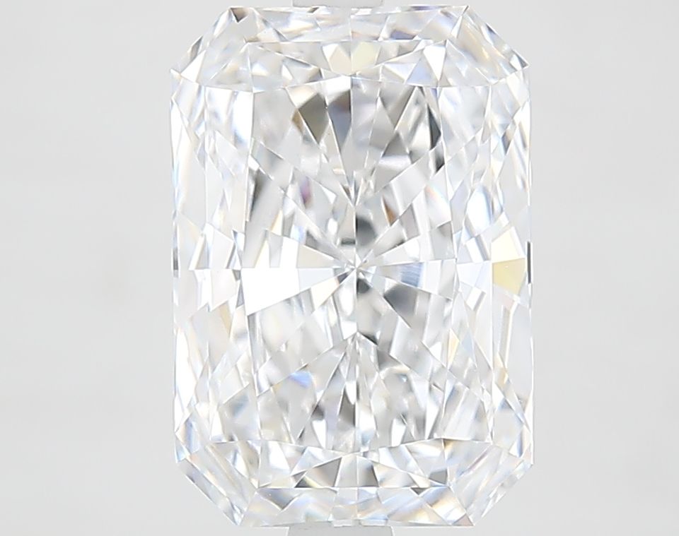 3.58 Carat Radiant Lab Diamond with  Cut Diamond in 14KT  view 1
