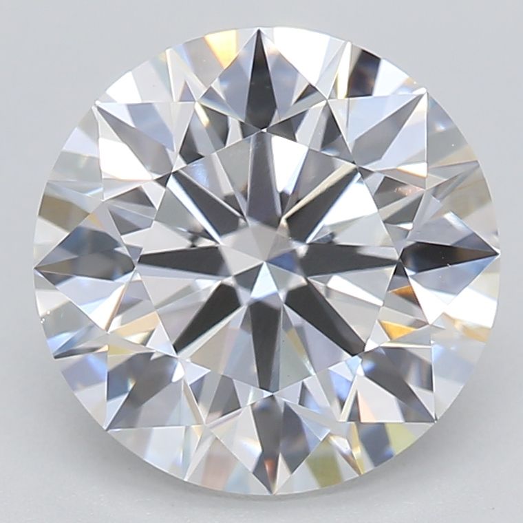 1.76 Carat Round Lab Diamond with  Cut Diamond in 14KT  view 1
