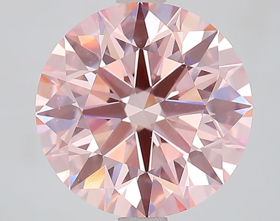 3.53 Carat Round Lab Diamond with  Cut Diamond in 14KT  view 1
