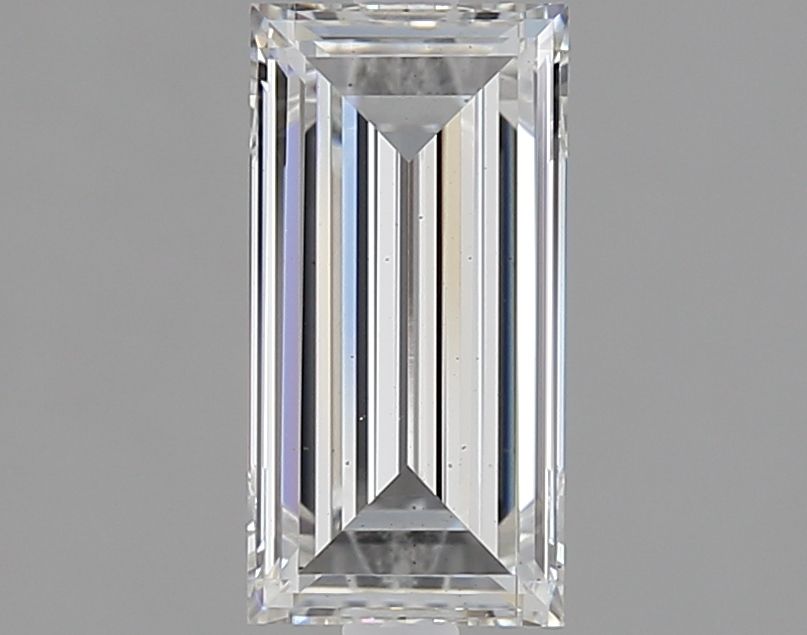 2.56 Carat Emerald Lab Diamond with  Cut Diamond in 14KT  view 1
