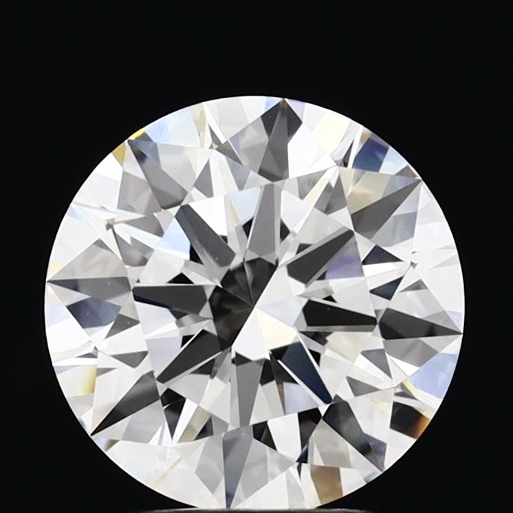2.53 Carat Round Lab Diamond with  Cut Diamond in 14KT  view 1
