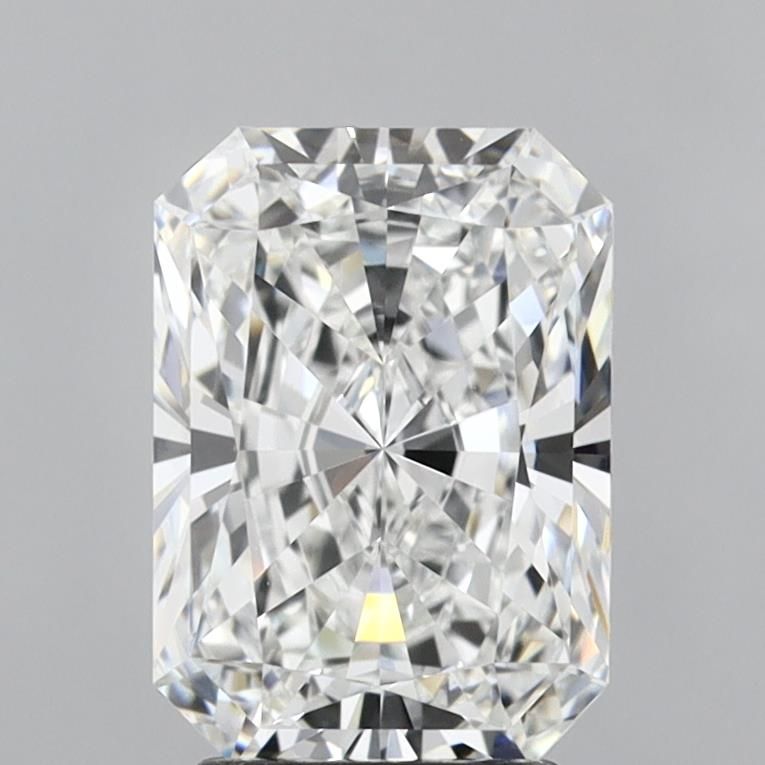 3.14 Carat Radiant Lab Diamond with  Cut Diamond in 14KT  view 1
