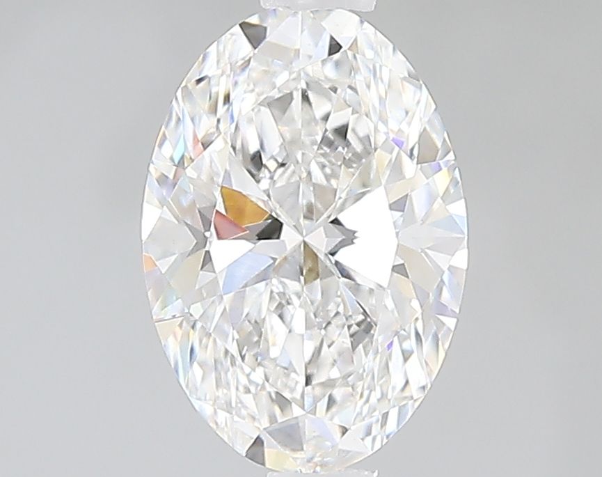 1.5 Carat Oval Lab Diamond with  Cut Diamond in 14KT  view 1
