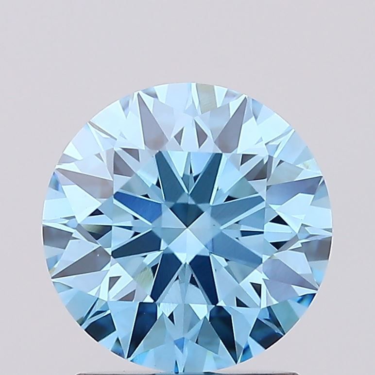 1.54 Carat Round Lab Diamond with  Cut Diamond in 14KT  view 1
