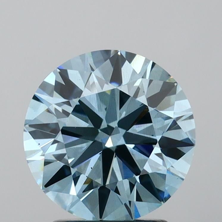 2.34 Carat Round Lab Diamond with  Cut Diamond in 14KT  view 1
