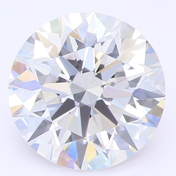 1.4 Carat Round Lab Diamond with  Cut Diamond in 14KT  view 1
