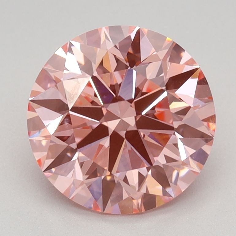 1.61 Carat Round Lab Diamond with  Cut Diamond in 14KT  view 1
