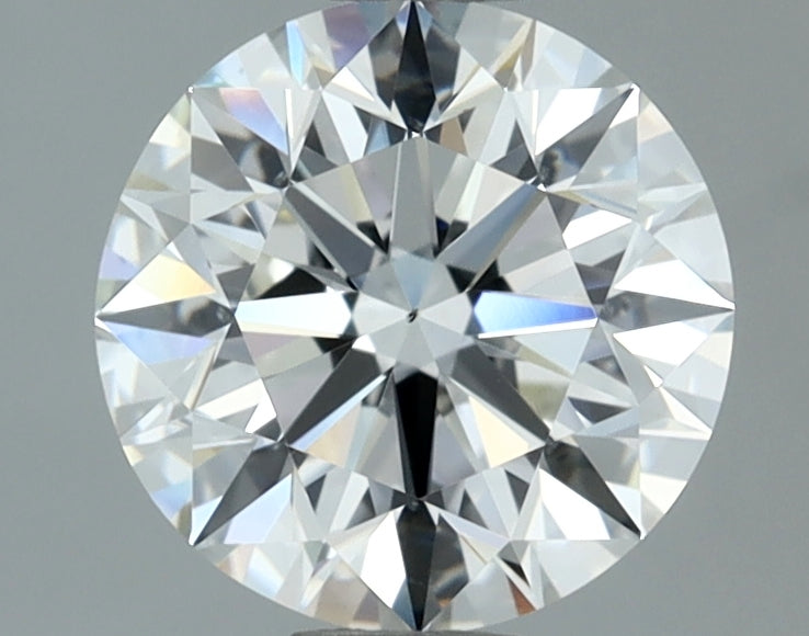 1.81 Carat Round Natural Diamond with  Cut Diamond in 14KT  view 1
