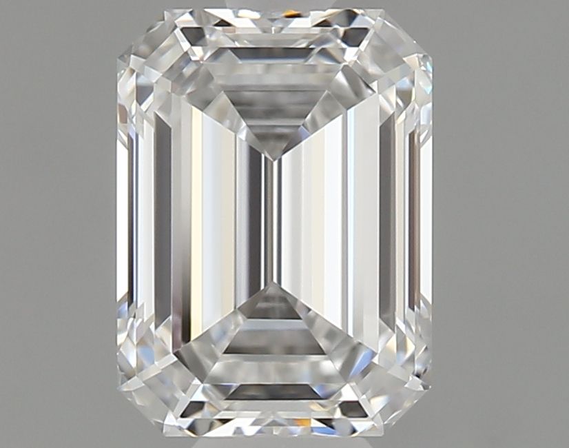 1.27 Carat Emerald Natural Diamond with  Cut Diamond in 14KT  view 1
