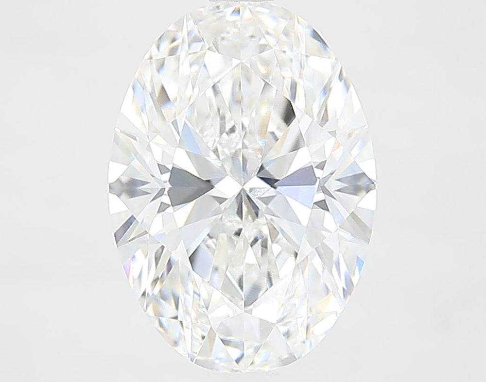 3.3 Carat Oval Lab Diamond with  Cut Diamond in 14KT  view 1
