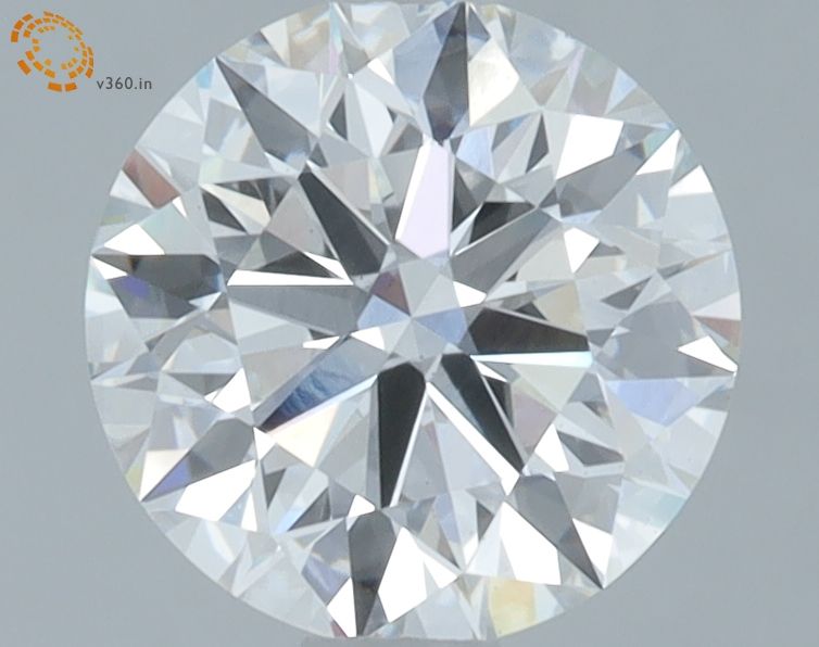 1.57 Carat Round Lab Diamond with  Cut Diamond in 14KT  view 1
