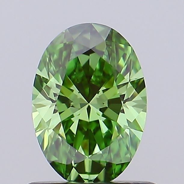 0.75 Carat Oval Lab Diamond with  Cut Diamond in 14KT  view 1
