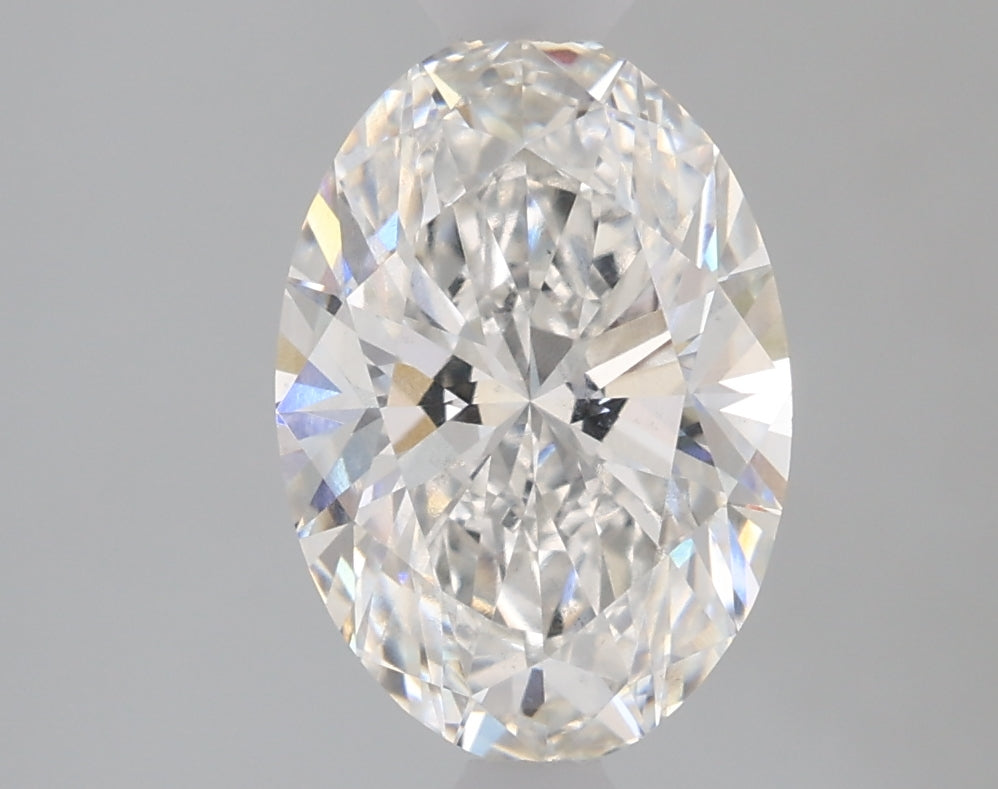 1.67 Carat Oval Lab Diamond with  Cut Diamond in 14KT  view 1
