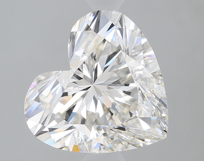 1.88 Carat Heart Lab Diamond with  Cut Diamond in 14KT  view 1
