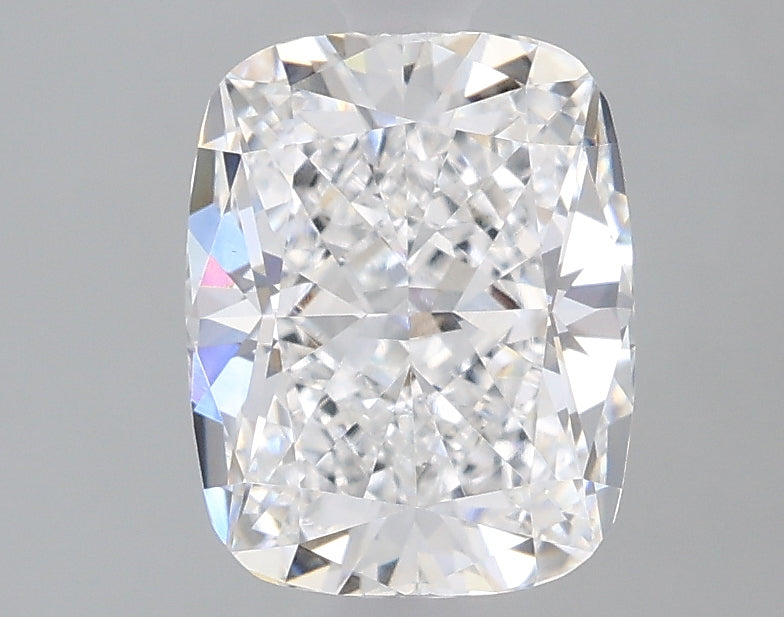 1.23 Carat Cushion Lab Diamond with  Cut Diamond in 14KT  view 1
