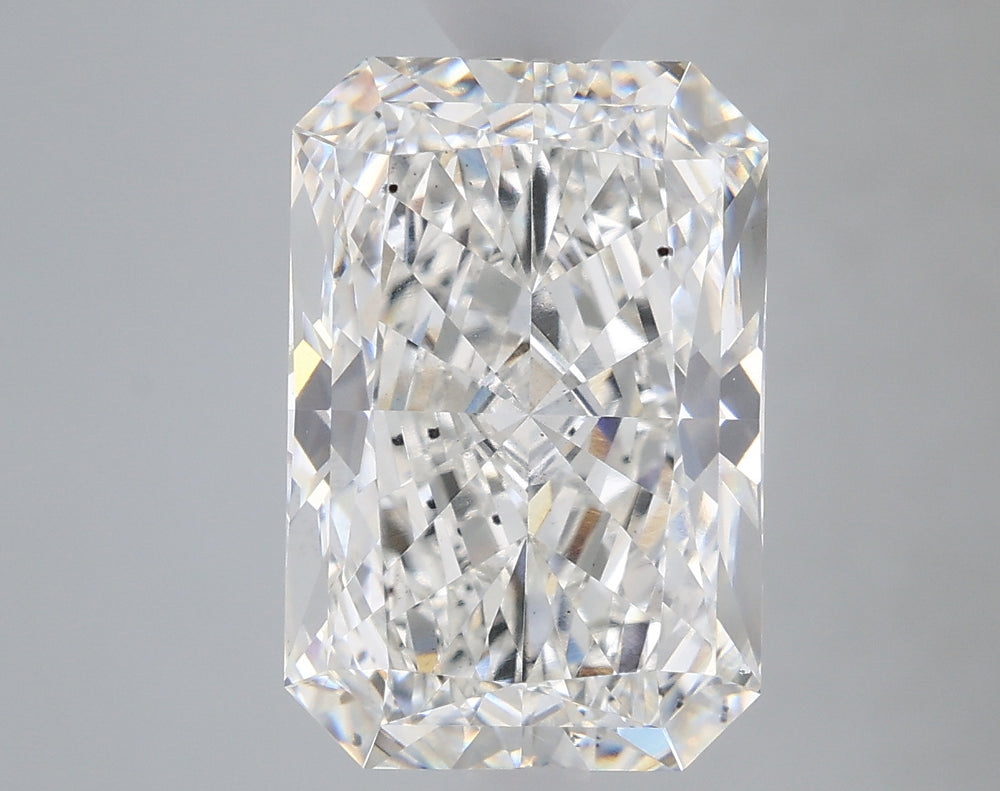 3.73 Carat Radiant Lab Diamond with  Cut Diamond in 14KT  view 1
