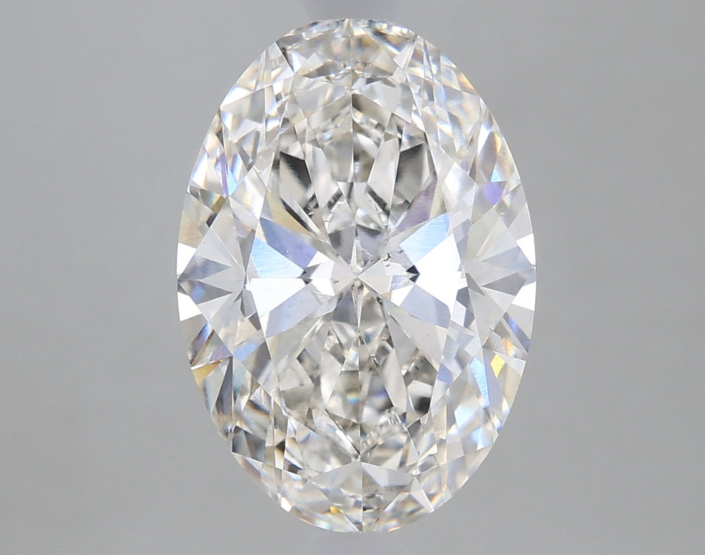 2.5 Carat Oval Lab Diamond with  Cut Diamond in 14KT  view 1
