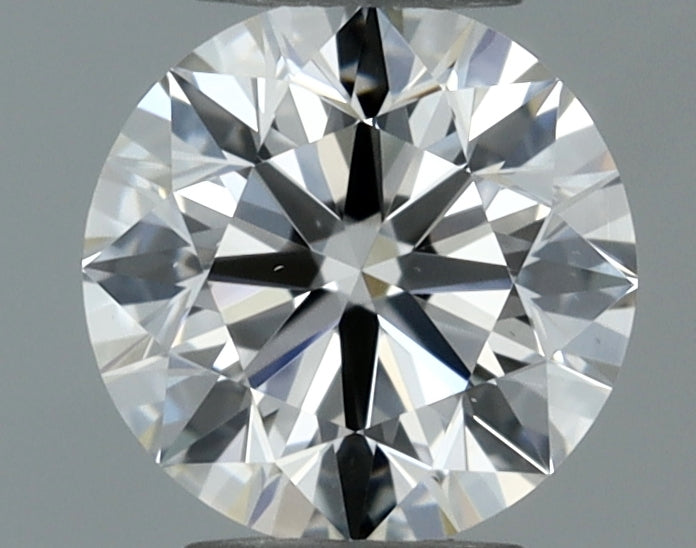 0.37 Carat Round Natural Diamond with  Cut Diamond in 14KT  view 1
