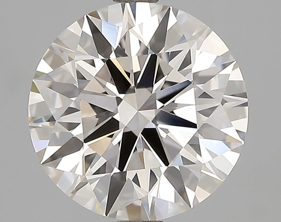 2.65 Carat Round Natural Diamond with  Cut Diamond in 14KT  view 1
