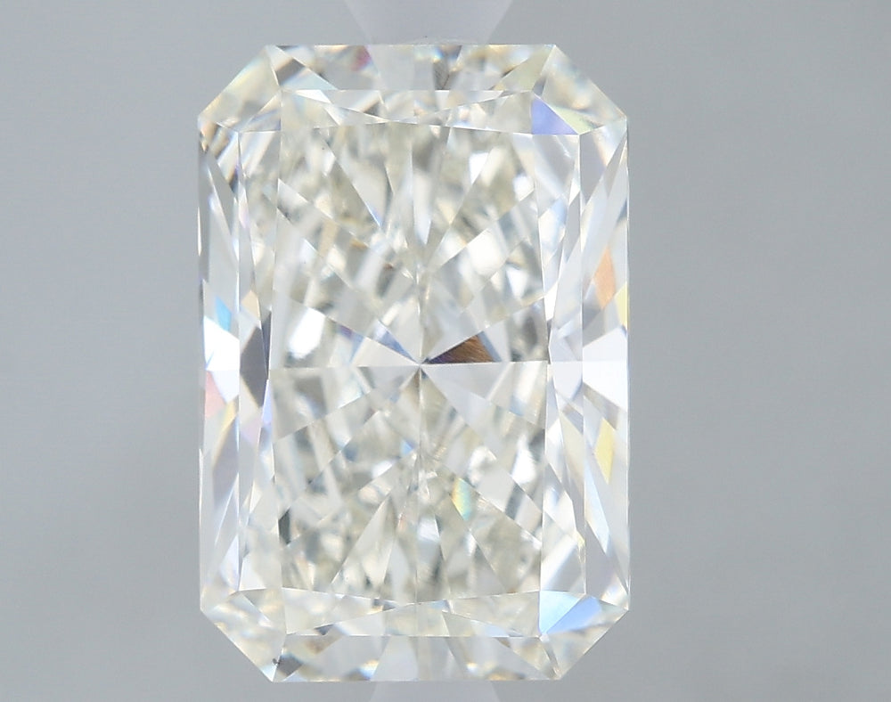 3.21 Carat Radiant Lab Diamond with  Cut Diamond in 14KT  view 1
