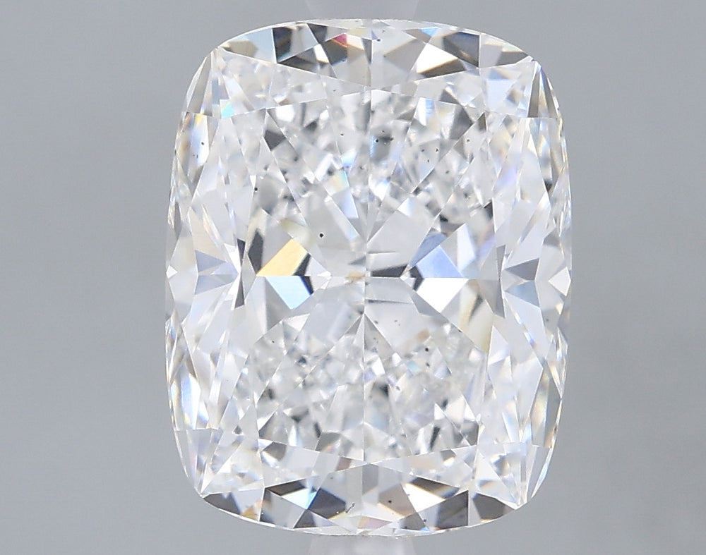 2.74 Carat Cushion Lab Diamond with  Cut Diamond in 14KT  view 1
