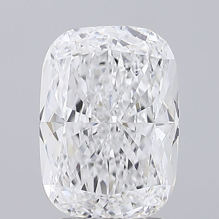 3.41 Carat Cushion Lab Diamond with  Cut Diamond in 14KT  view 1

