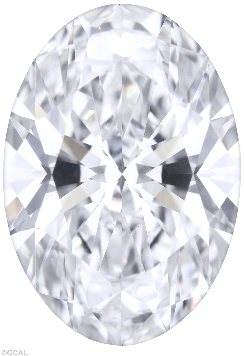 2.54 Carat Oval Lab Diamond with  Cut Diamond in 14KT  view 1
