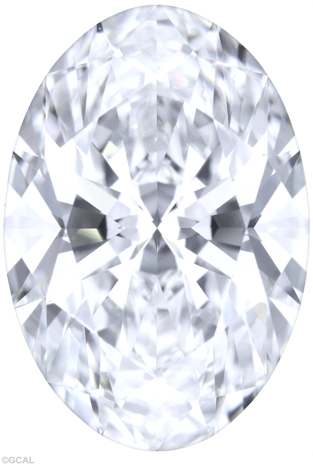 3.06 Carat Oval Lab Diamond with  Cut Diamond in 14KT  view 1
