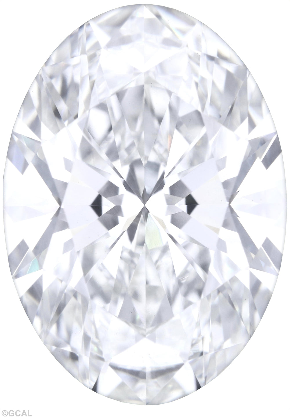 2.54 Carat Oval Lab Diamond with  Cut Diamond in 14KT  view 1
