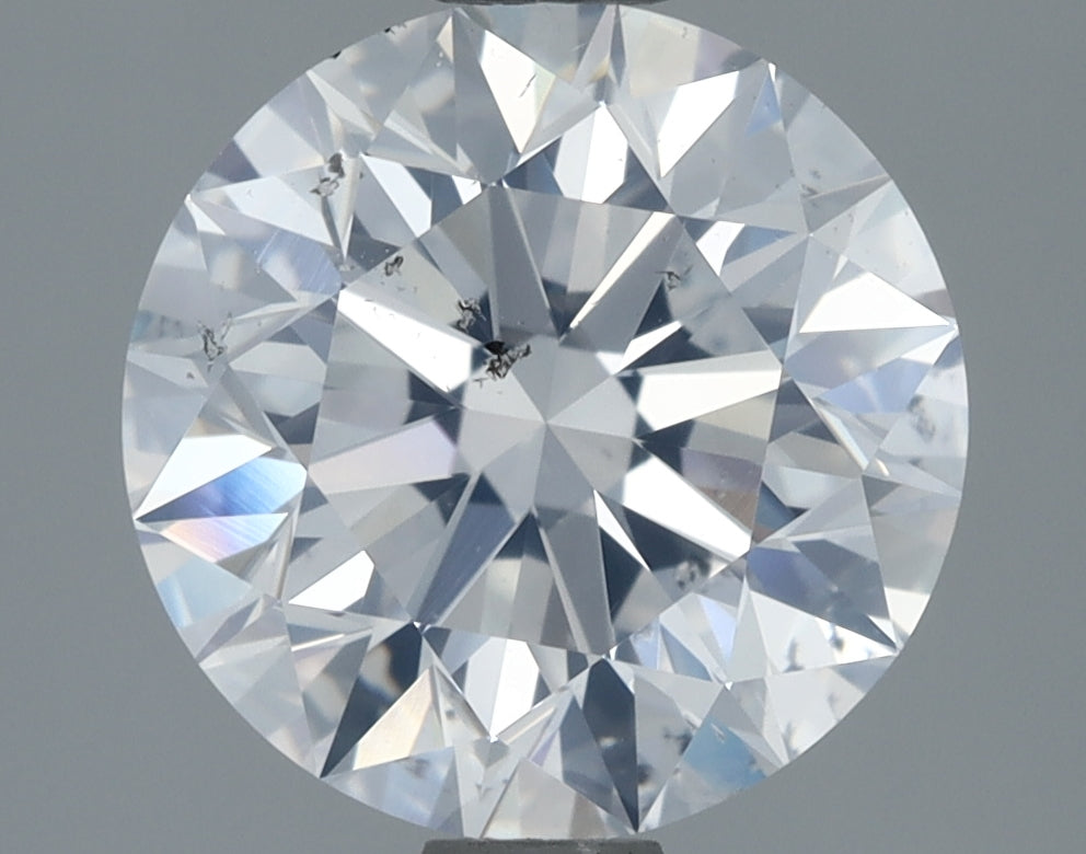 2.52 Carat Round Natural Diamond with  Cut Diamond in 14KT  view 1

