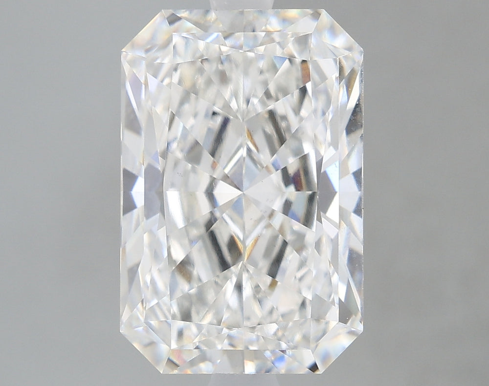 3.26 Carat Radiant Lab Diamond with  Cut Diamond in 14KT  view 1
