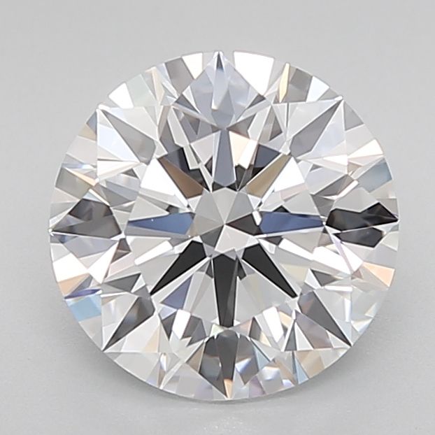 2.19 Carat Round Lab Diamond with  Cut Diamond in 14KT  view 1
