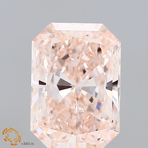 1.54 Carat Radiant Lab Diamond with  Cut Diamond in 14KT  view 1
