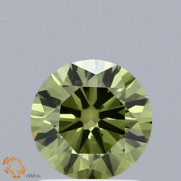 1.01 Carat Round Lab Diamond with  Cut Diamond in 14KT  view 1
