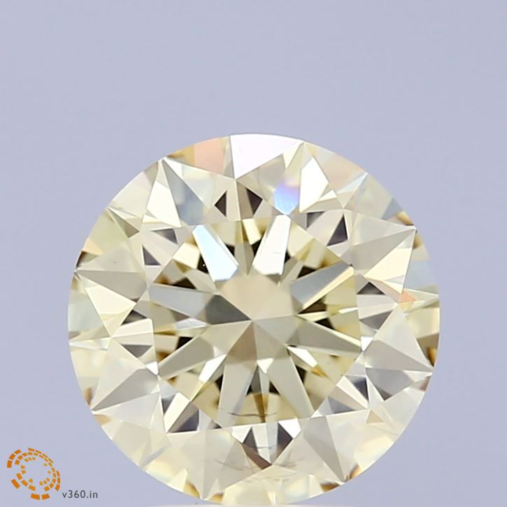 2.5 Carat Round Lab Diamond with  Cut Diamond in 14KT  view 1
