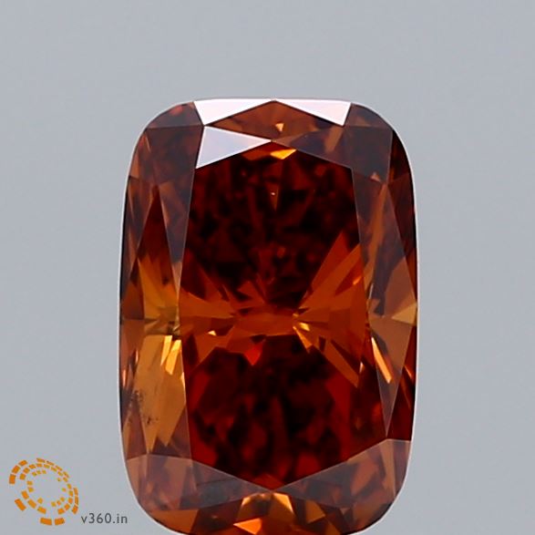 1.07 Carat Cushion Lab Diamond with  Cut Diamond in 14KT  view 1
