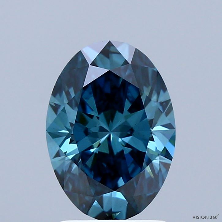 1.54 Carat Oval Lab Diamond with  Cut Diamond in 14KT  view 1
