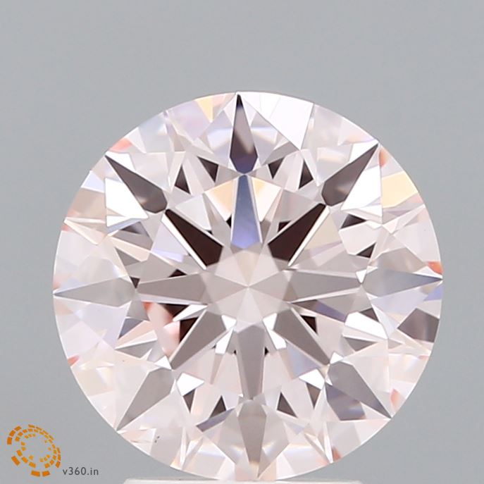 2.5 Carat Round Lab Diamond with  Cut Diamond in 14KT  view 1
