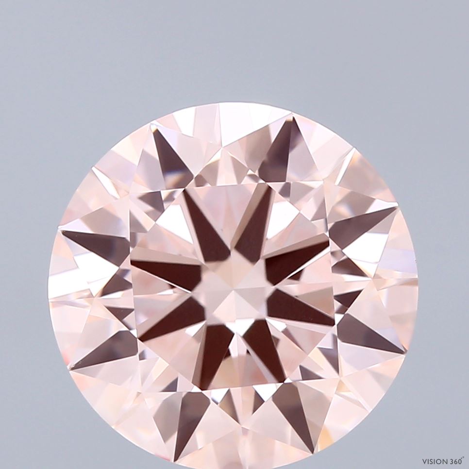 6.25 Carat Round Lab Diamond with  Cut Diamond in 14KT  view 1
