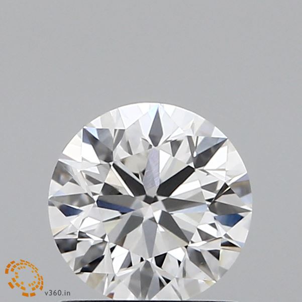 0.9 Carat Round Lab Diamond & 0.9 Carat Round Lab Diamond with  Cut Diamond in 14KT  view 1
