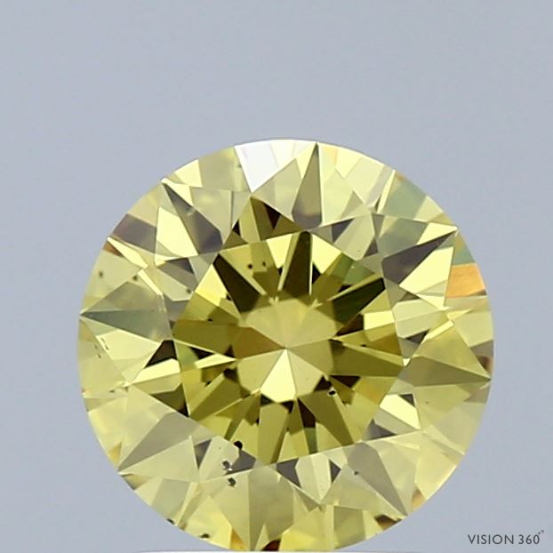 1.5 Carat Round Lab Diamond with  Cut Diamond in 14KT  view 1
