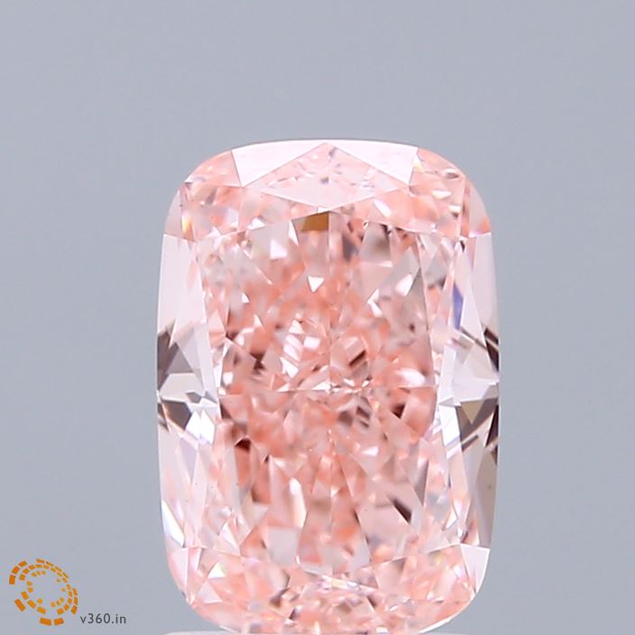 1.71 Carat Cushion Lab Diamond with  Cut Diamond in 14KT  view 1
